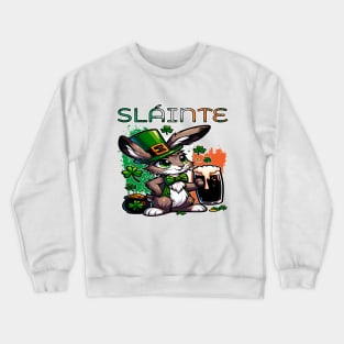 Lucky Hare St. Patricks Day Celebration Crewneck Sweatshirt